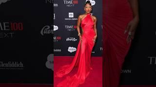 Victoria Monét Ruby Red Glam Slay @ Time100 Next Awards #victoriamonet #fashionpolice #time100 #rnb