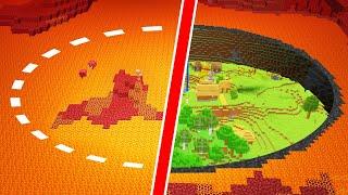 I Transformed The NETHER Into The NORMAL WORLD n Minecraft...