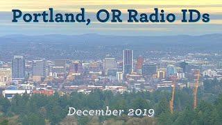 Portland, OR AM-FM-HD Radio Station IDs (December 2019)