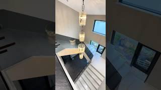 Installing a Modern Glass Stair Railing  | Luxury Interior Upgrade #glassrailing 🪟 #modernstaircase