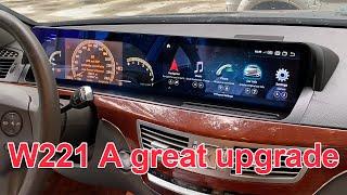 Mercedes S Class W221 A great upgrade (Dual screen style)