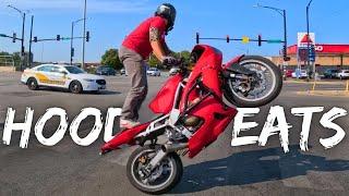 Riding INFAMOUS O'Block Ft. Gixxer Brah (#HoodEats Eps. 76)