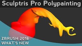 007 ZBrush 2018 Sculptris Pro Polypainting