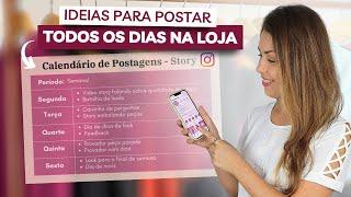 CALENDÁRIO DE POSTAGENS PARA LOJA NO INSTAGRAM + Ideias para Story e Feed da loja online