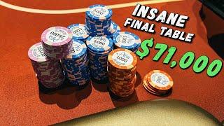 CRAZIEST Final Table EVER w/ $71K for First! | Rampage Poker Vlog