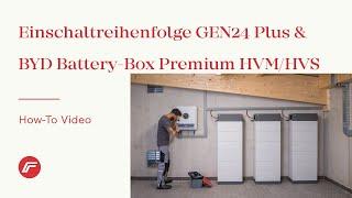 How-To Video: Einschaltreihenfolge Fronius GEN24 Plus & BYD Battery-Box Premium HVM/HVS