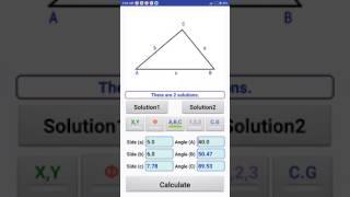 Apps | How to solve a triangle by app