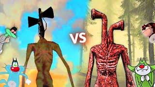 SIREN HEAD vs PIPE HEAD | Siren Head The Game vs Horror Zone Pipe Head Gameplay With Oggy and Jack