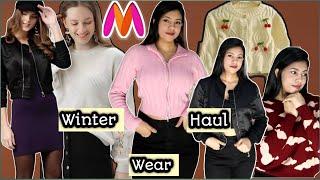 Winter Wear Haul Myntra. Sweaters, Jacket, Cardigan Haul Myntra. Winter Haul