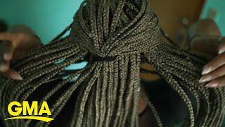 Potential health hazard raising concern over some synthetic braiding hair