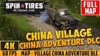 SpinTires (2014) - Full Walkthrough Map - Village China Adventure DLC - No Commentary (4K 60FPS)