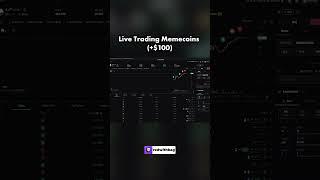 I Made $100 Trading Memecoins Live!