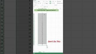 Excel Serial Number Formula | Technical Ustad