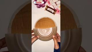 How to make vase with cardboard and plastic container simple and easy #shortsfeed #viral