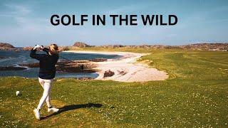 A FREE golf course! Chasing the red W/ Iona - on The Island of Iona