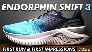 SAUCONY ENDORPHIN SHIFT 3 Initial Review | First time running in the Shift! | Run4Adventure