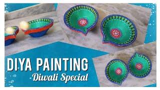 DIWALI DIYA PAINTING : Sparkle & Shine with Festive Colors! ⭐