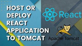 How to Host / Deploy React application to Tomcat Server | React | A little coding