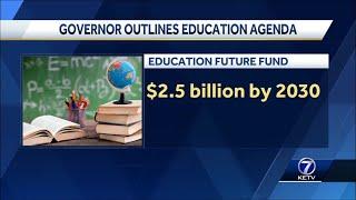 Nebraska Gov. Jim Pillen unveils legislative education agenda