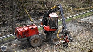 Road clearance with KOMATSU 941.1 and LOGSET 5FP [4K]