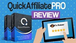 QuickAffiliatePro  Review wth 60+ ALL NEW Affiliate Bonus Pack Included!