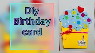 DIY cute birthday card tutorial |paper crafts | Handmade greeting card idea |Nummtube |#shorts