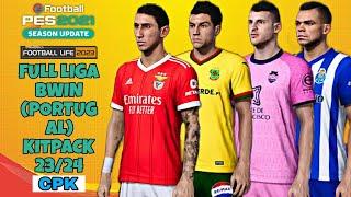 Pes 2021 Football Life Full Mega Liga Bwin PORTUGAL Kits 2024 | Kitpack 23/24 | CPK Patch 2023