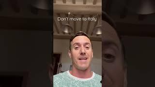 Don’t move to Italy, stay 3 months instead #shorts #italy #expat