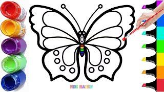 How to Draw a Beautiful Butterfly | Easy Step By Step Tutorial #244
