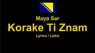 Maya Sar - Korake Ti Znam , Bosnian Song Боснийская песня , Lyrics / Letra / Текст