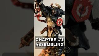 BlackTemplar Emperor's Champion Chapter 1 #miniaturepainter #warhammer40k #miniature #warhammer