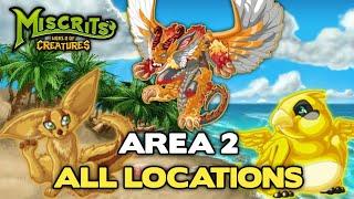 Miscrits Back! All Rare, Epic and Exotic Locations (Sunfall Shores Area 2)