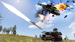 great battle! NATO attacks Russian helicopter troops on the border