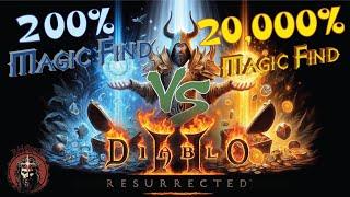 200% Vs 20,000% Magic Find | Diablo 2 Resurrected