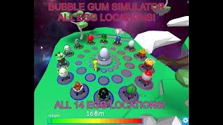 ALL EGG LOCATIONS IN BUBBLE GUM SIMULATOR EGG HUNT!!!