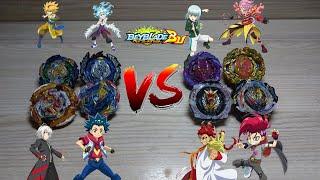 legends против 4 DB bladers/Beyblayde Burst/Бейблейд Бёрст