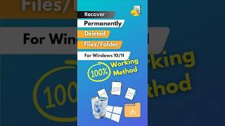 Recover Permanent Deleted Files on Windows 10/11