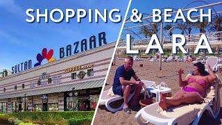 Antalya LARA city shopping & beach walking  #turkey #antalya #lara