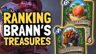 Ranking Brann's TREASURES & HERO POWERS in Tombs of Terror | Hearthstone