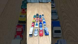 16 Unique Toy Cars Lining Up in Reverse Playback! Do You Have Any of These Toy Cars?