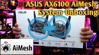 Asus AX6100 Tri-Band Wifi 6 AiMesh 2 Pack Node Mesh System : Unboxing