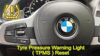 2018 BMW X3 tyre pressure warning reset