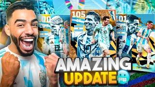 I BOUGHT THE ARGENTINA PACK  MESSI 105  NEW UPDATE IS AMAZING 