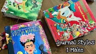 Journal Styles / Handmade Journals / Vintage Style Journal Video