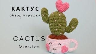 Прикольный вязаный кактус. Обзор | Crochet cactus. Overview