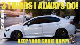 3000 Mile Oil Change Maintenance Subaru WRX STi + MORE Titanium Works Hardware