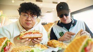 We Tried LA’s Most EXPENSIVE Sandwich HIGH AF?! Ft. Erick Khan & Tim