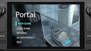 Portal's New (Unfinished) Menu  |  Steam Deck UI