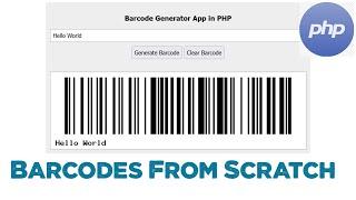 How to make barcodes from scratch with PHP | Quick programming tutorial