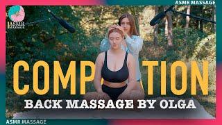 ASMR Back Massage by Olga (Compilation)